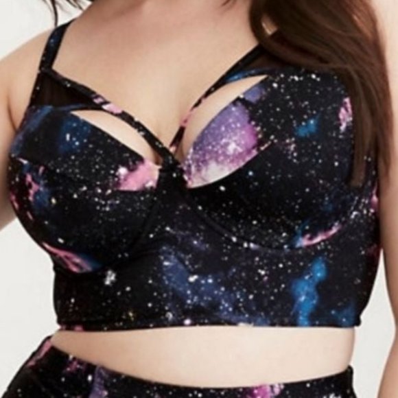 Torrid Other - Torrid 1 (1X Plus) Galaxy Longline Underwire Swim Top